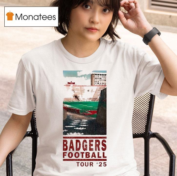 Wisconsin Badgers Football Tour T Shirt