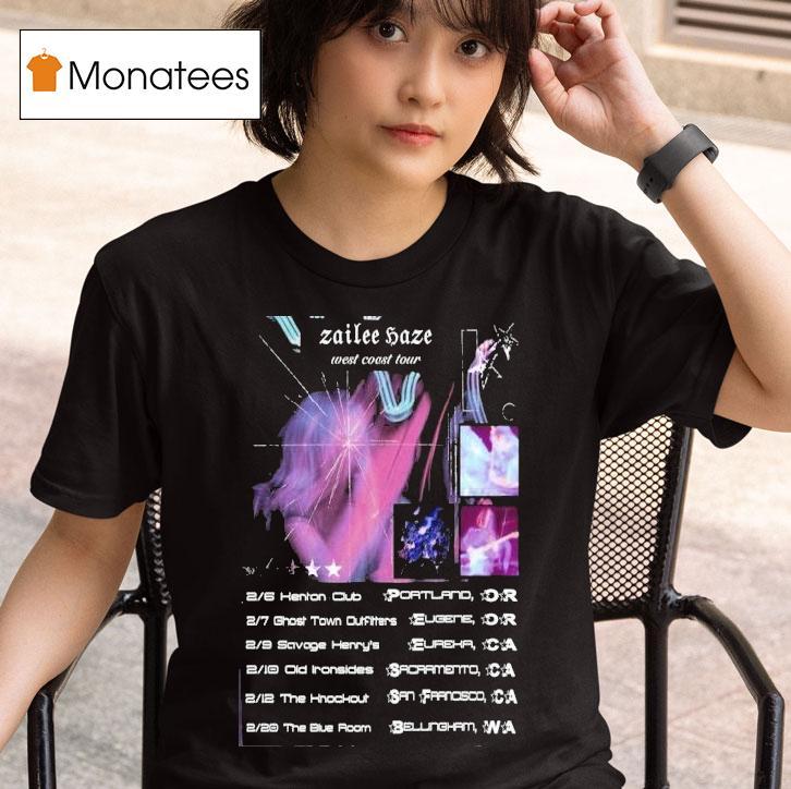 Zailee Haze West Coast Tour T Shirt