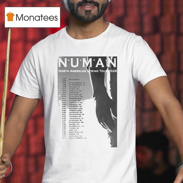 Gary Numan North American Spring Tour T Shirt Gary Numan North American Spring Tour T Shirt