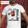 Miami Hurricanes Carson Beck Player Throwing Position T Shirt