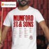 Mumford Sons Uk And Eu Tour Dates T Shirt