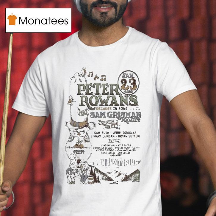 Peter Rowan Jan Ryman Auditorium T Shirt Peter Rowan Jan Ryman Auditorium T Shirt