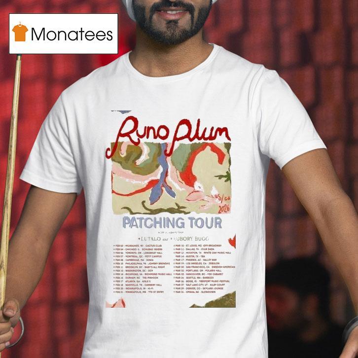 Runo Plum Patching Tour S T Shirt Runo Plum Patching Tour S T Shirt