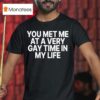 You Met Me At A Very Gay Time In My Life T Shirt