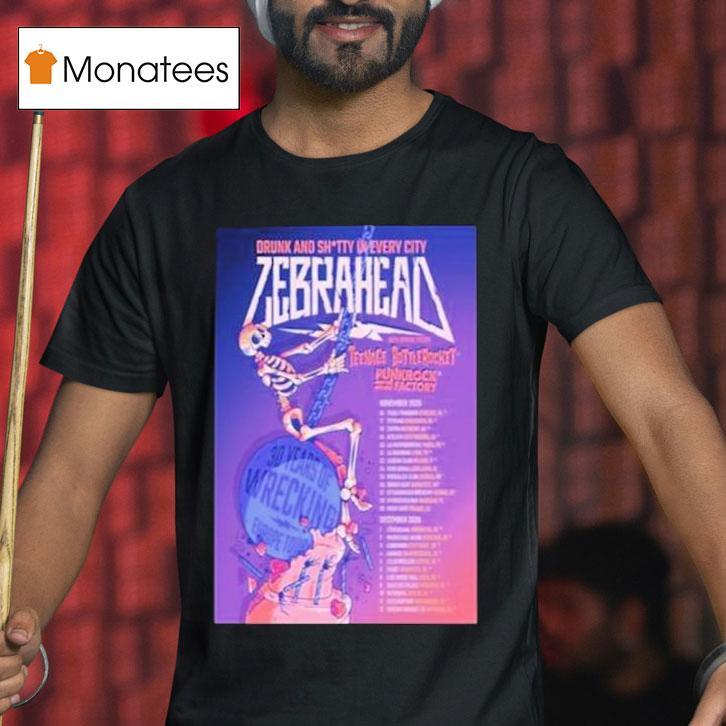 Zebrahead November December Tour Dates T Shirt Zebrahead November December Tour Dates T Shirt