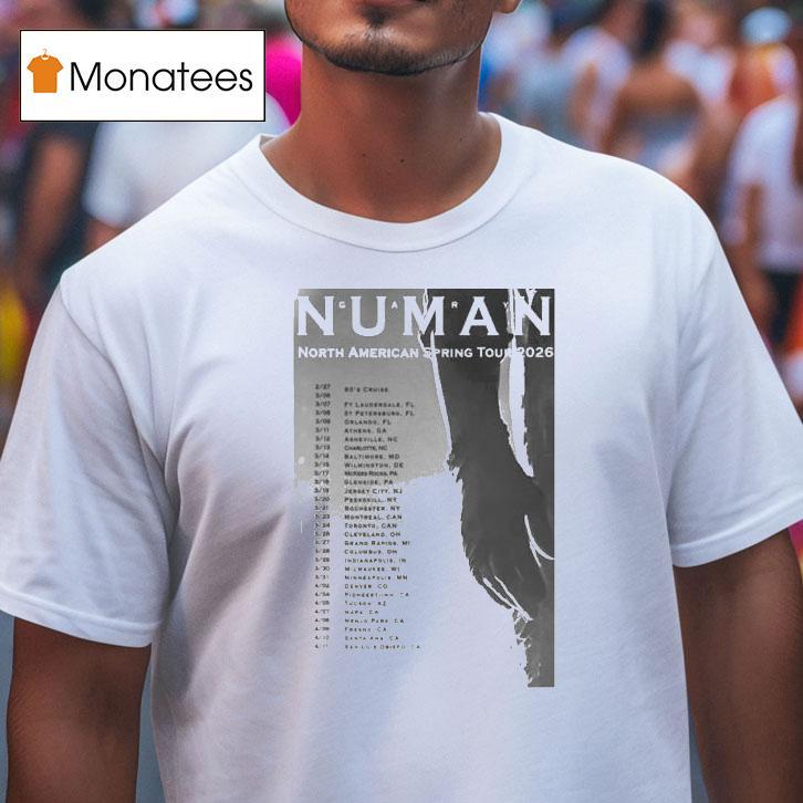 Gary Numan North American Spring Tour T Shirt Gary Numan North American Spring Tour T Shirt