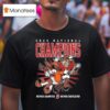 Indiana Hoosiers Never Never Daunted Defeated National Champions Mascot Trophy T Shirt