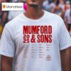 Mumford Sons Uk And Eu Tour Dates T Shirt