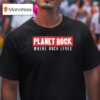 Planet Rock Where Rock Lives Logo T Shirt