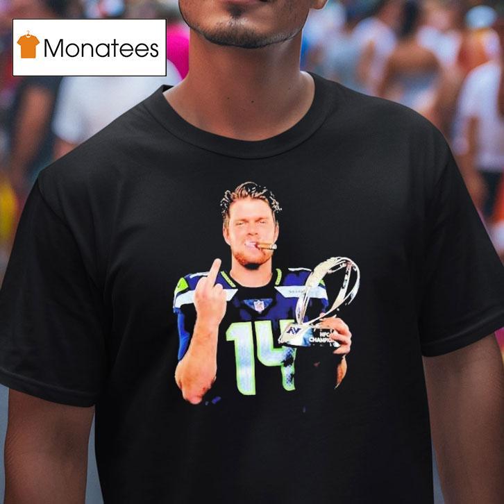 Sam Darnold Seattle Seahawks Champions Middle Finger Cigarettes S T Shirt Sam Darnold Seattle Seahawks Champions Middle Finger Cigarettes S T Shirt