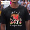 Snoopy The Peanuts Just A Girl Who Loves Fall And Maryland Terrapins T Shirt