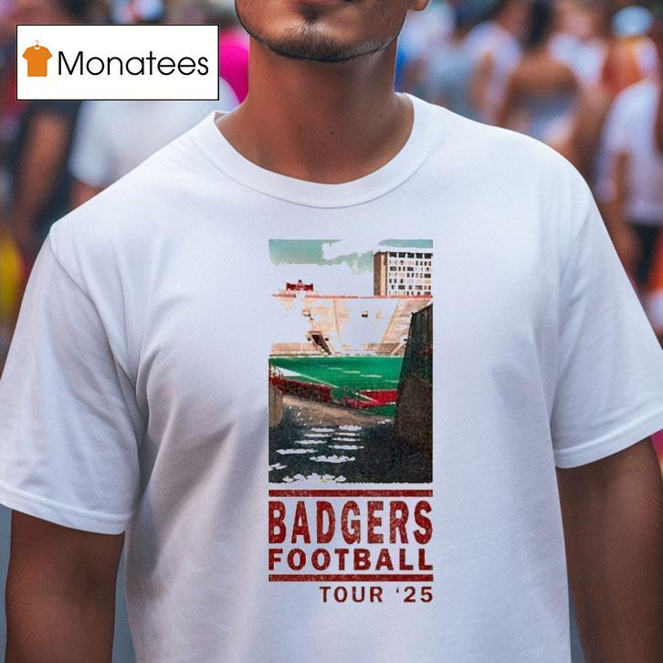 Wisconsin Badgers Football Tour T Shirt Wisconsin Badgers Football Tour T Shirt