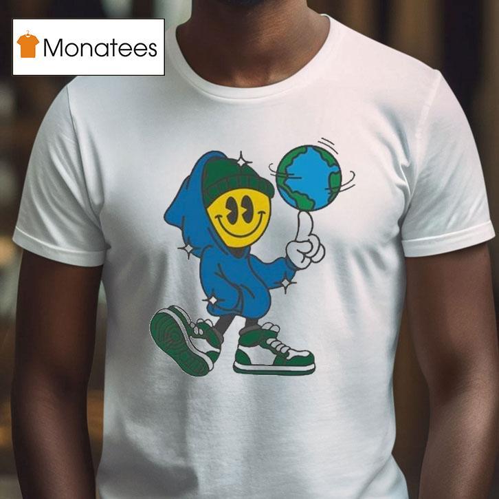 Connor Price Globe Guy Spinner T Shirt Connor Price Globe Guy Spinner T Shirt