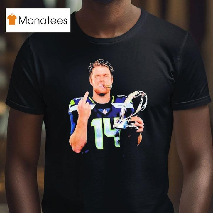 Sam Darnold Seattle Seahawks Champions Middle Finger Cigarettes S T Shirt Sam Darnold Seattle Seahawks Champions Middle Finger Cigarettes S T Shirt