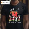 Snoopy The Peanuts Just A Girl Who Loves Fall And Maryland Terrapins T Shirt