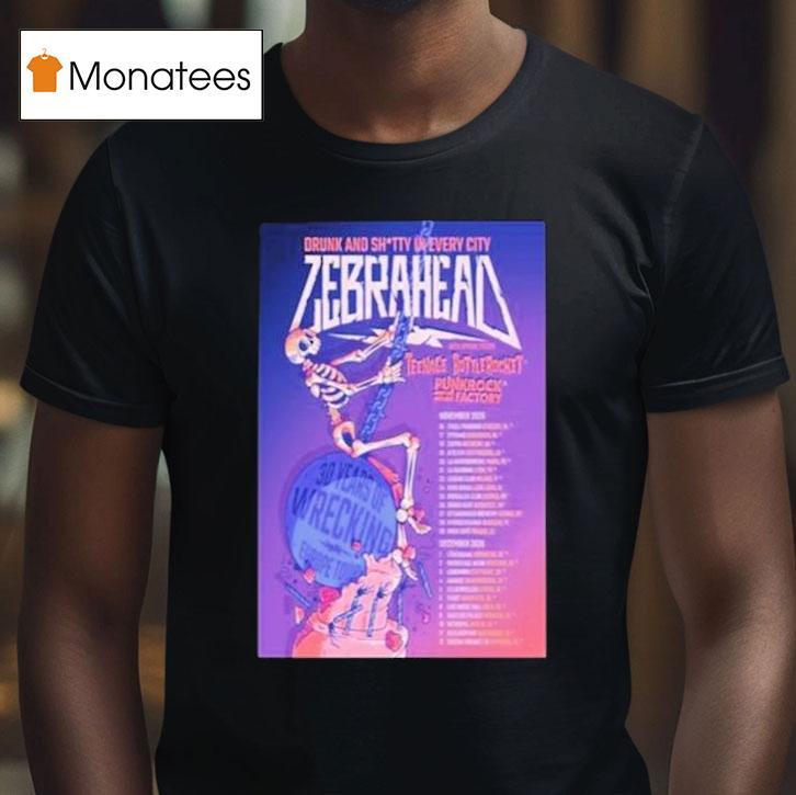 Zebrahead November December Tour Dates T Shirt Zebrahead November December Tour Dates T Shirt